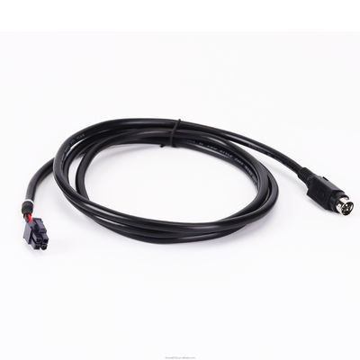 2 4 6 8 Pin Mini DIN Cables Male To Terminal Connector Extension Cable Assembly
