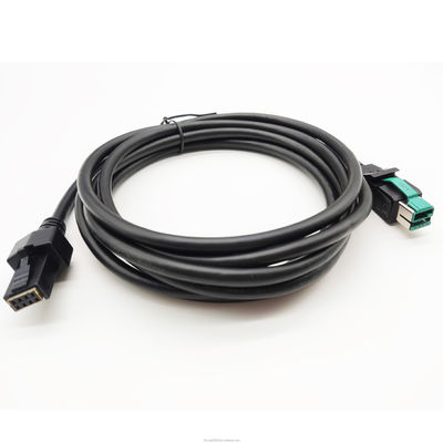 12V 24V Powered USB Printer Cable 12V To 2X48P 1M-5M UL20276
