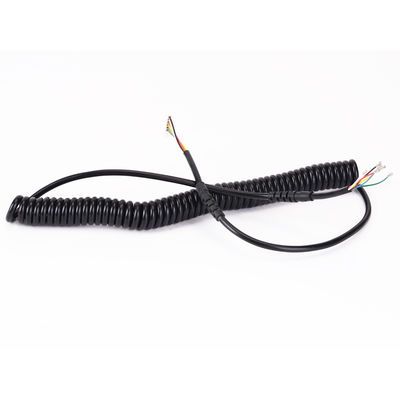 OEM High Flexible Coiling Cables Spiral Spring Wire Harness Automatic Cable Coiler