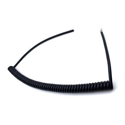 Multi Functional Custom Coiling Cables High Flexibility Spiral Spring Wire For Telephone